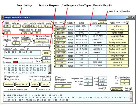 rtuascii master test software simply modbus software