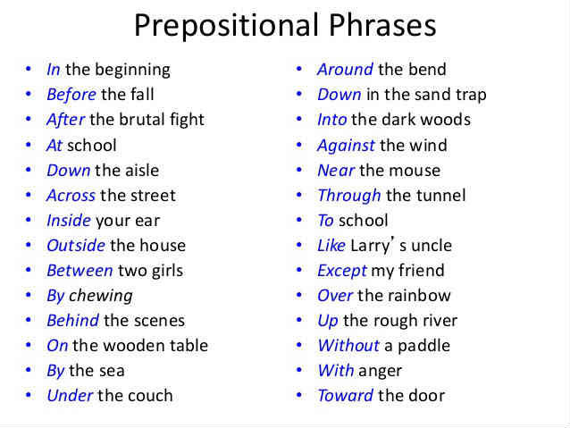 What Are Prepositional Phrases