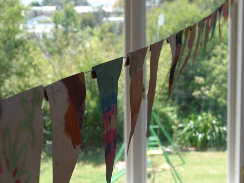 Children's painted garland 