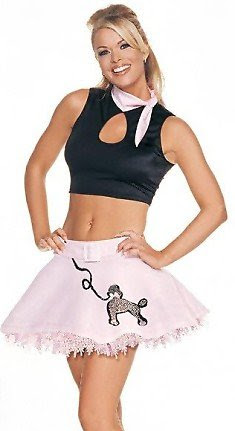 50's Girl - Women's Sexy 50's Girl Costume Lingerie Outfit