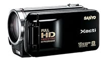 Sanyo VPC-FH1 HD 1080p Flash Memory Camcorder w/ 16x advance zoom (Black)