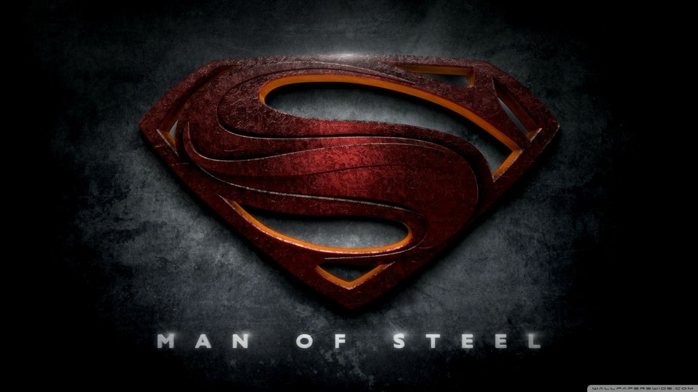 Superman Man of Steel Logo Ultra HD Desktop Background Wallpaper