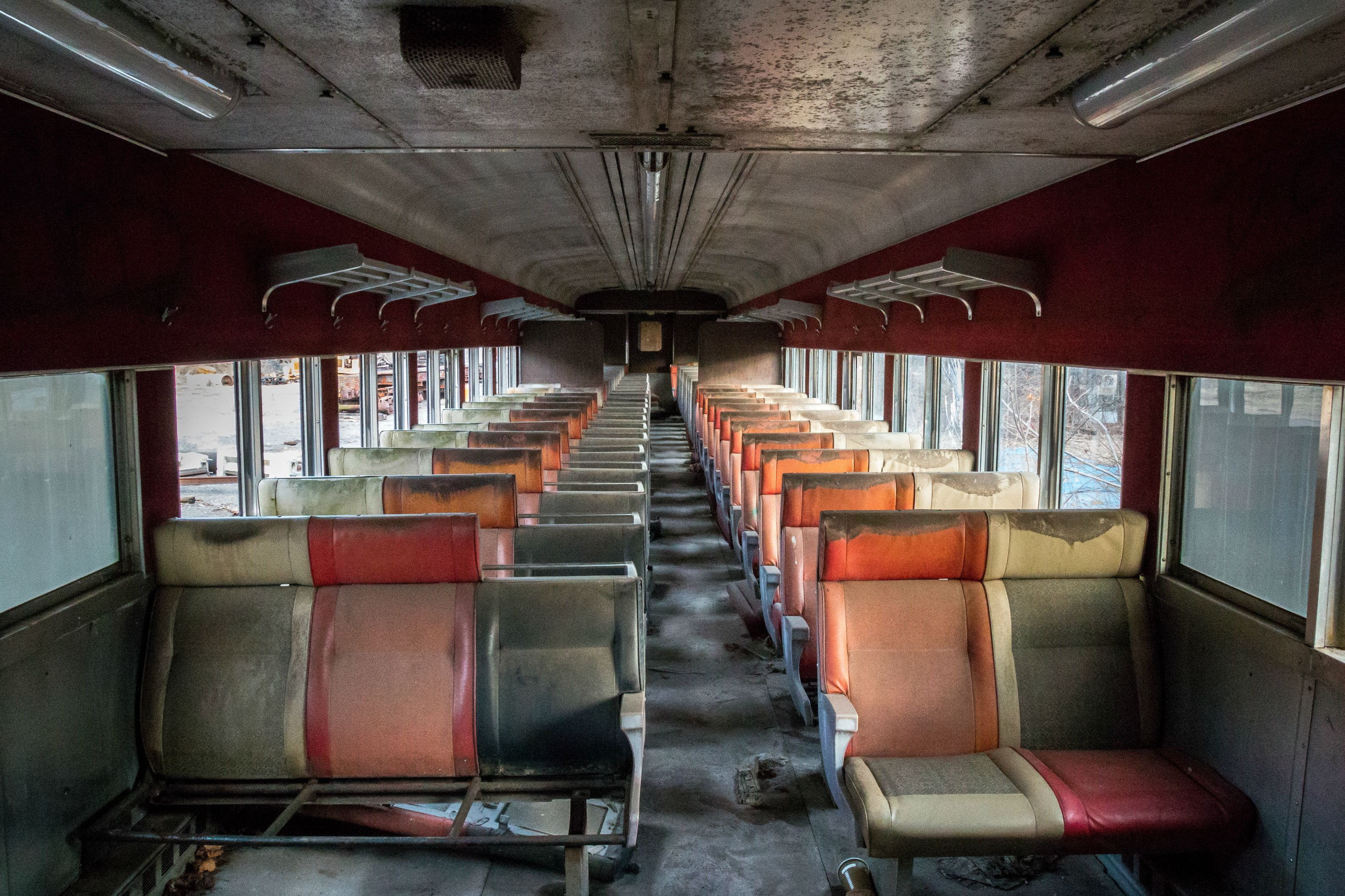  Inside  of an abandoned train  car I found in PA OC 