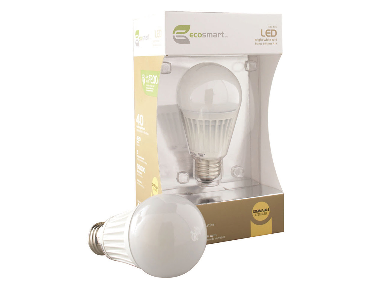Home Depot EcoSmart A19 8.6W LED Bulb Review LEDResource Home Depot EcoSmart A19 8.6W LED Bulb Review LEDResource