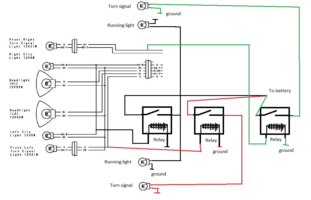 Zx6R Wire Diagram : Need Wiring Help Kawasaki Motorcycle Forums