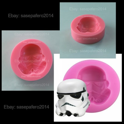 Download Decorating Tools Star Wars Storm-trooper silicone mold for chocolate clay soap. fondant resin ...