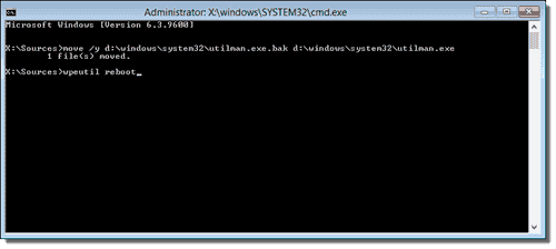 Password reset complete