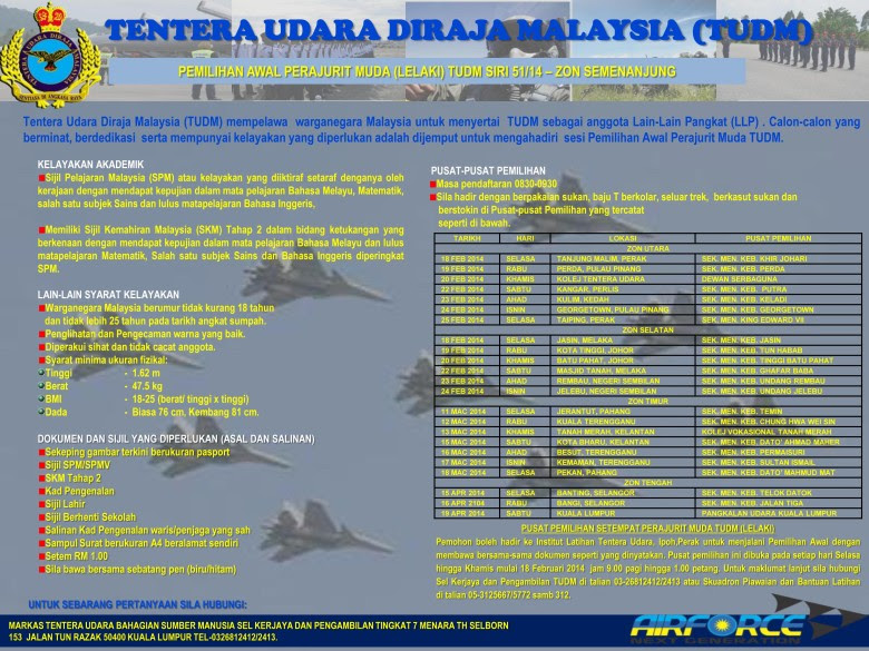 Walk In Interview 2014 at Royal Malaysian Air Force (RMAF 