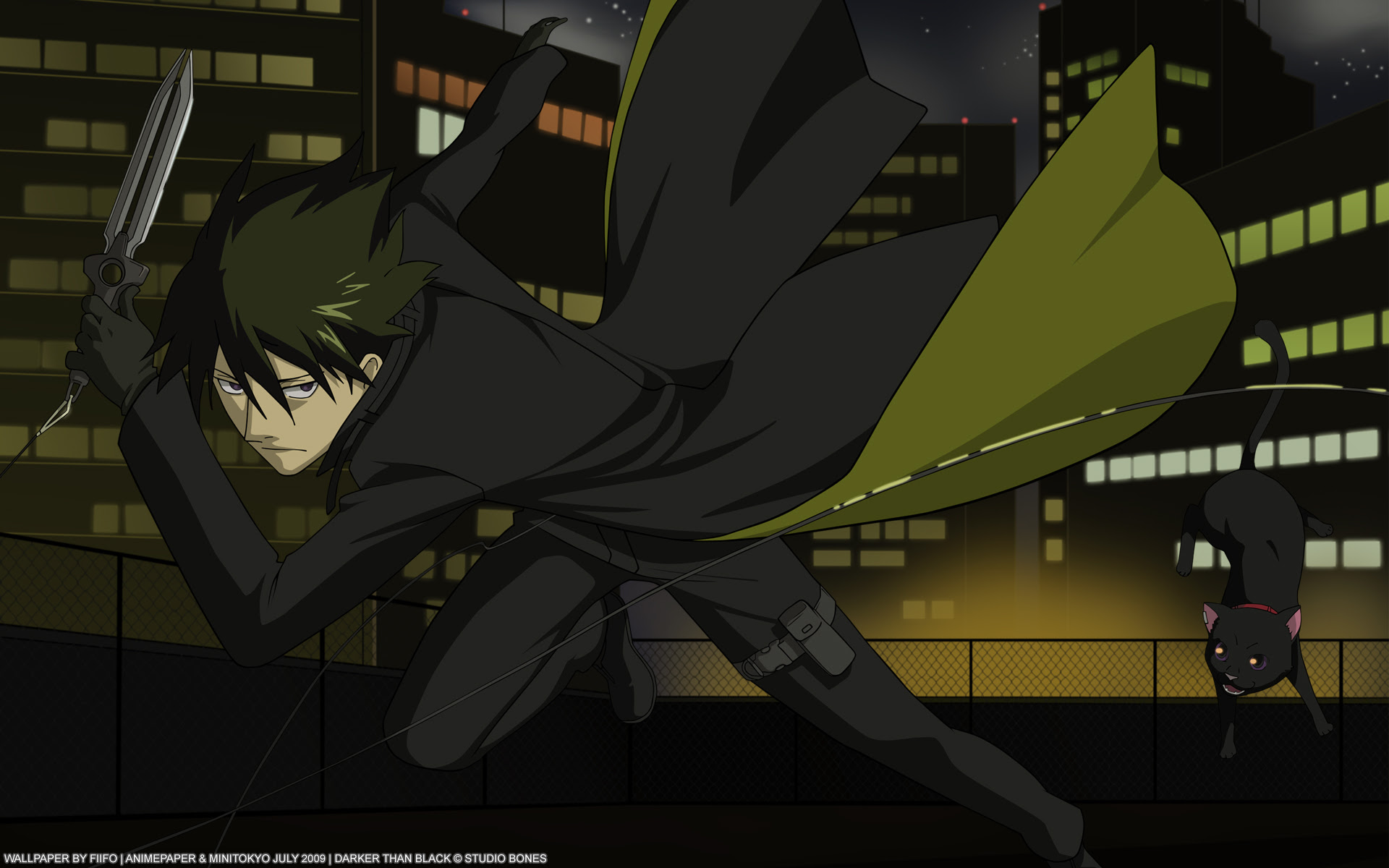 Darker Than Black Wallpaper Code Black Minitokyo