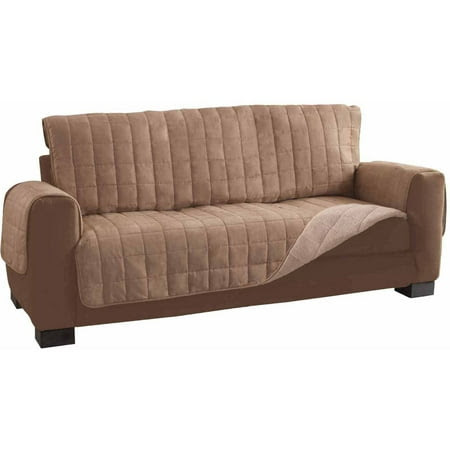 Serta Reversible Sherpa/Suede Furniture Protector, Sofa