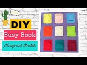 Hot DIY BUSY BOOK 5 Cara Membuat Busy Book Mengenal Bentuk Busy Book Sederhana, paling update!