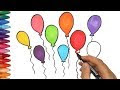Dibujos De Niños Jugando Con Globos Para Colorear