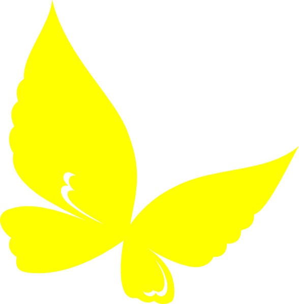 Download Yellow.butterfly Clip Art at Clker.com - vector clip art ...