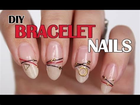 bracelet nails diy   create   bracelet nails