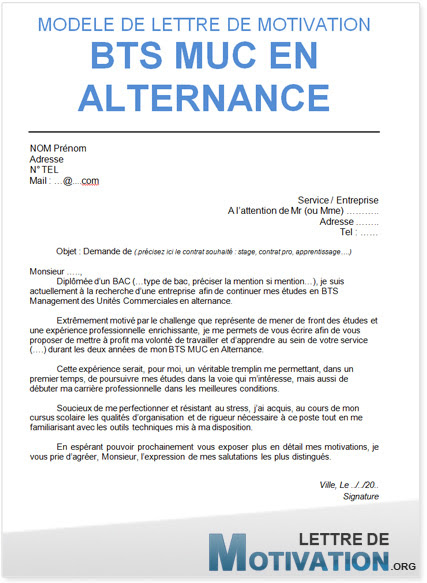 Lettre de motivation Vendeur / Vendeuse pour trouver un 