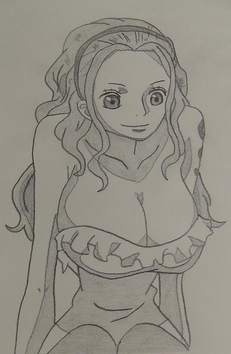 30分で描くシャーペンイラスト03 アニメは世界を救う