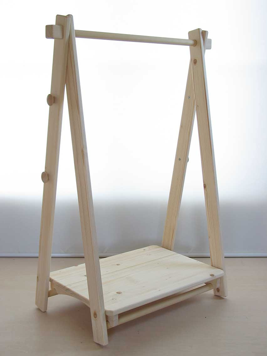 ベビーハンガーラック 木製ハンガーラックベビーサイズ 手作り家具工房d Wood でぃーうっど