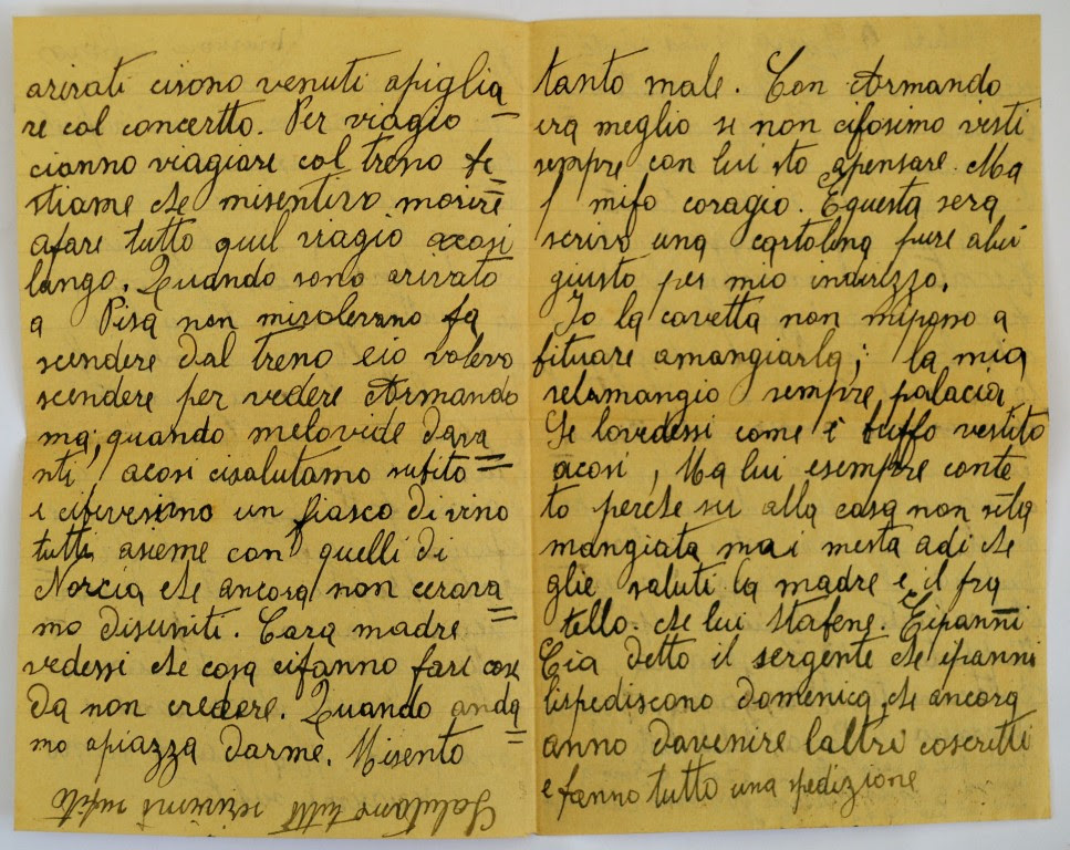 Lettere dal fronte: Antonio Naticchioni scrive da Bressana ...