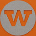 plain card disc letter w