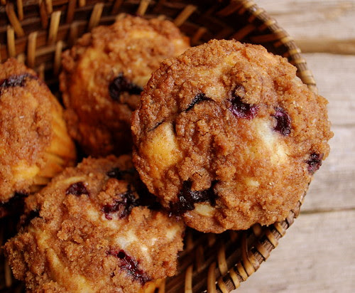 To Die for Blueberry Muffins in basket