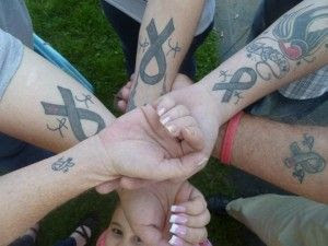 Group tattoo, diabetic, love you Kelly Racicot,BrianMc