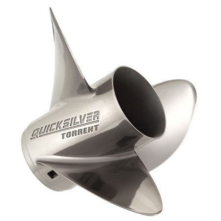 Quicksilver Torrent Stainless Steel Boat Propeller