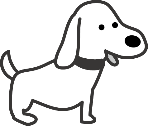 犬のイラスト 無料イラストフリー素材