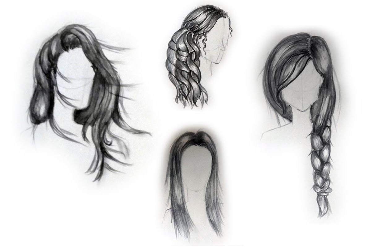 Hair Drawing, Pencil, Sketch, Colorful, Realistic Art 