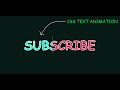 Pure HTML & CSS Text Animation