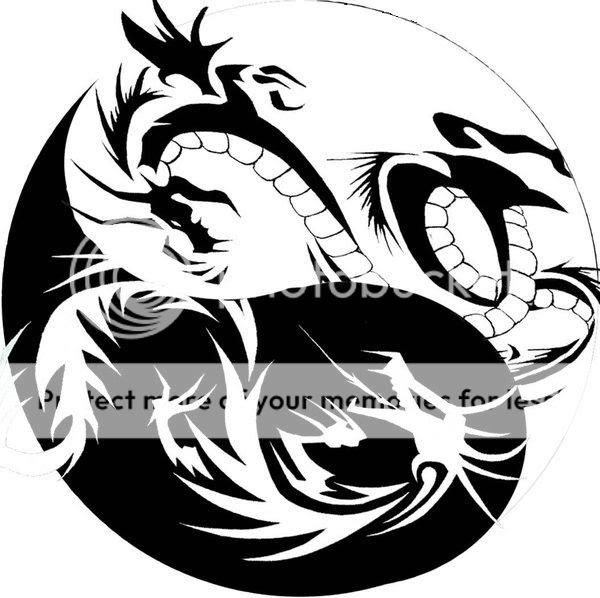 Yin Yang Tattoo Flash