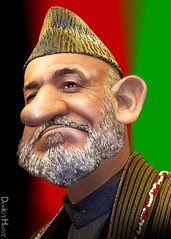 Hamid Karzai - Caricature
