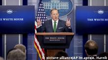 USA Pressesprecher Sean Spicer im Weißen Haus in Washington
