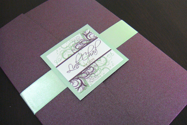 Wedding Invitations Purple 
