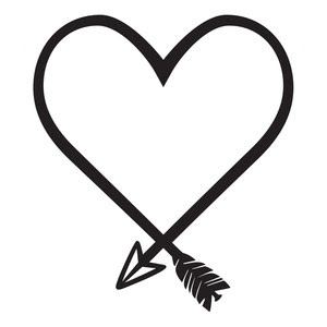 Download Heart With Arrow Clipart | Free download on ClipArtMag