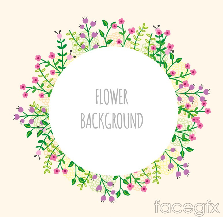 Download Cartoon flower ring background vector - Over millions ...
