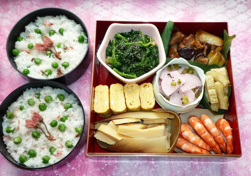 お花見弁当の中身とシャンパーニュ ぷくの簡単料理レシピブログ