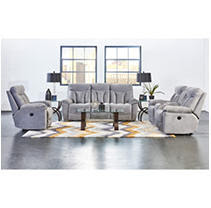 Deals Prestige Designs XL Performance Deluxe Reclinng Sofa, Console
Reclining Loveseat And Rocking Reclining Chair Set, Gray Before Special
Offer Ends