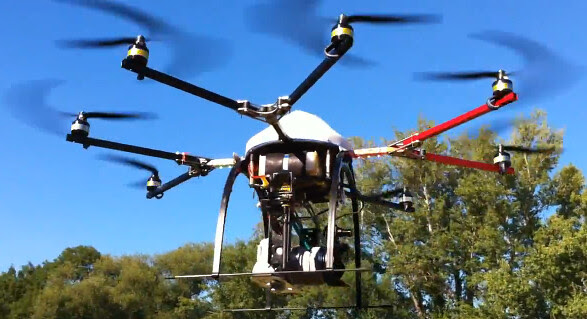 sony nex camera helicopter rig octocopter