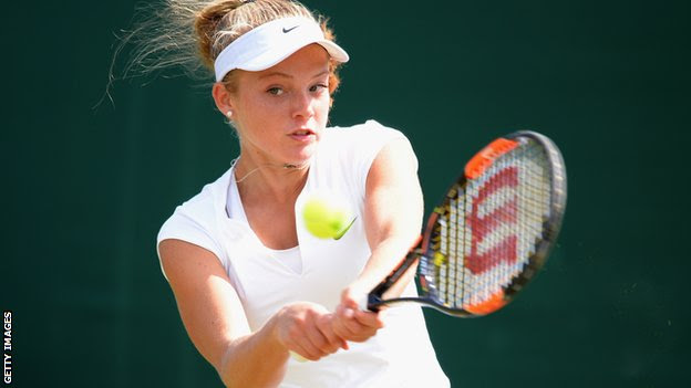 BBC Sport - Wimbledon 2015: Katie Swan wins opener in ...