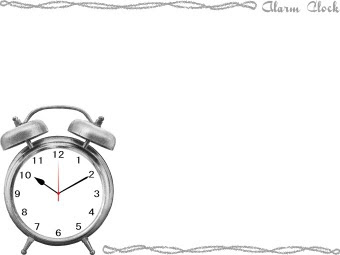 目覚まし時計のイラスト 条件付フリー素材集