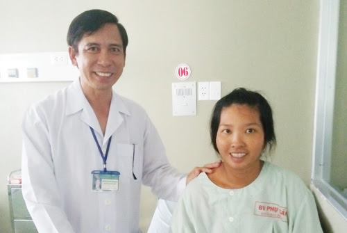 Sản phụ Như đã bình phục sau thời giang dài hôn mê sâu. Ảnh: Cà Mau.