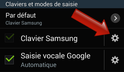 Comment modifier la langue de saisie du clavier Samsung ?