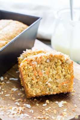 Easy Carrot Coconut Glazed Bread