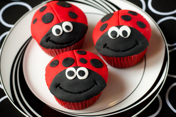 Ladybird cupcakes