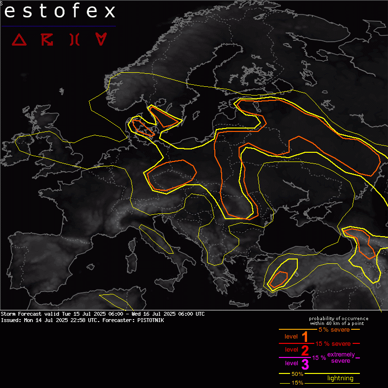 Riesgo de tormentas (ESTOFEX)