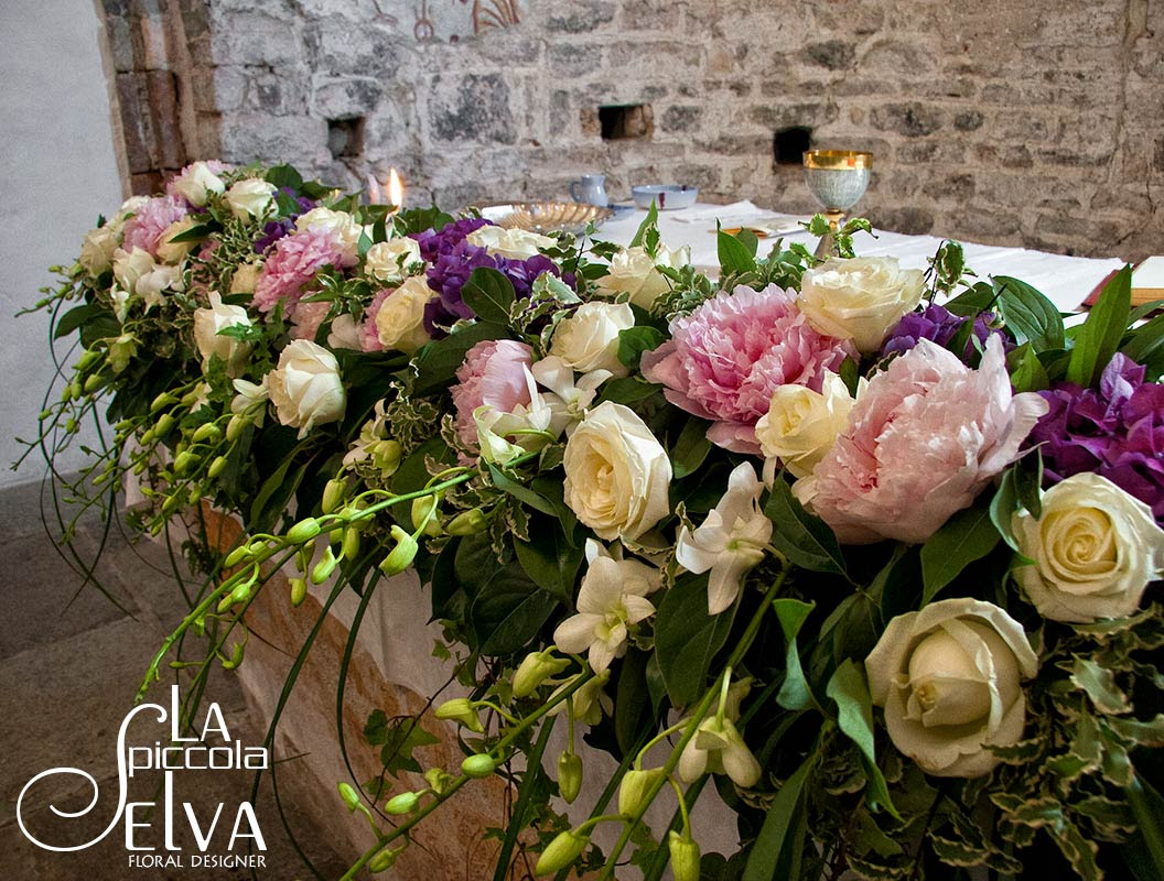 Bouquet con fiori di peonia, addobbi floreali per ...