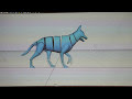 √完了しました！ 犬 走る イラスト正面 305011
