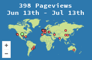 Locations of visitors to this page