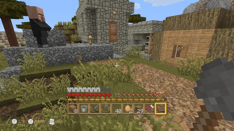27 Wiiuマインクラフト日記 アップデートの新要素で遊ぶため世界を作りなおしたらいきなり要塞発見 Maharada Net