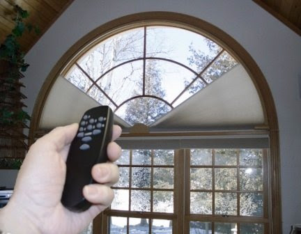 Moveable Arched Window Treatment Motorization